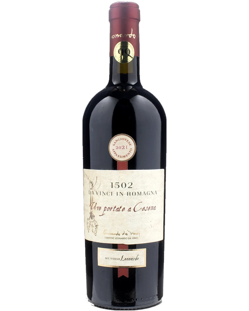 1502 Da Vinci in Romagna, Uve Portate a Cesena – 2021 Romagna DOC Sangiovese (Vino Rosso) – cl 75 x 1 bottiglia vetro